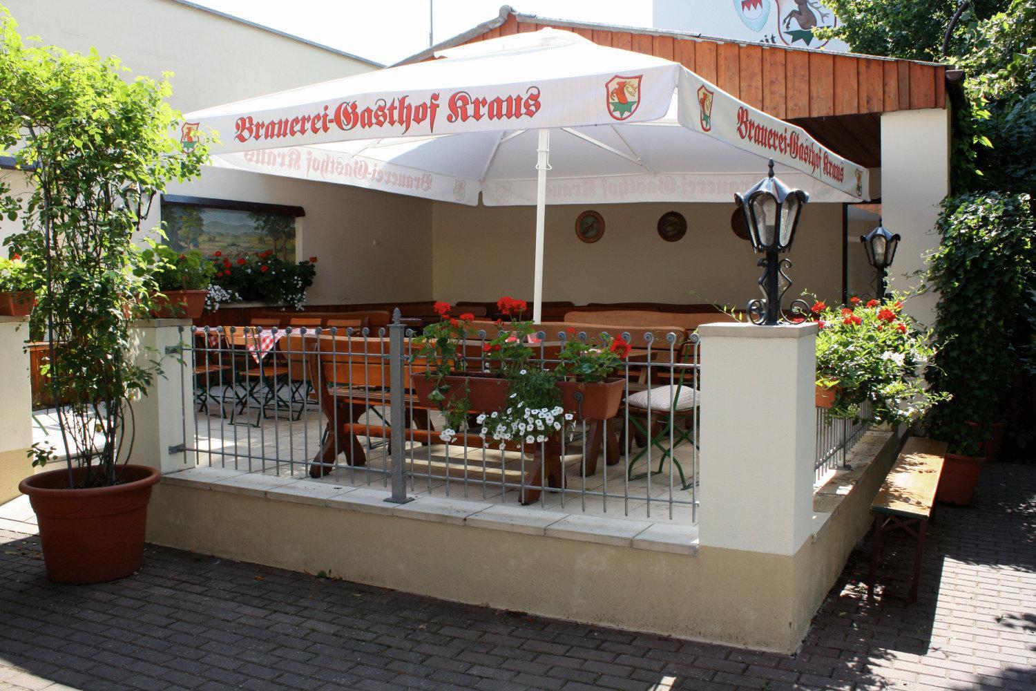 Brauerei Gasthof Kraus Hirschaid Exterior foto